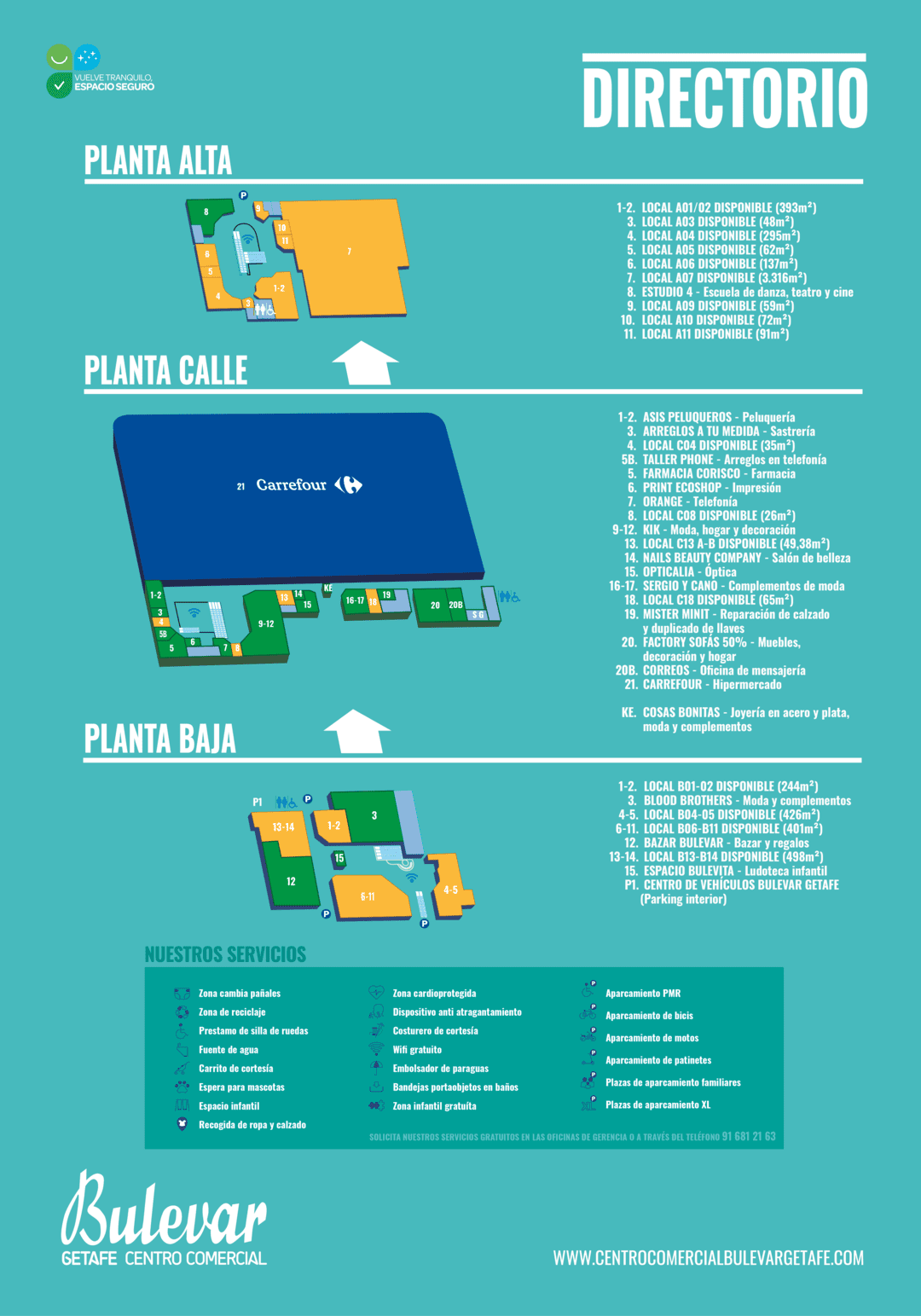 Plano Centro Comercial Bulevar Getafe